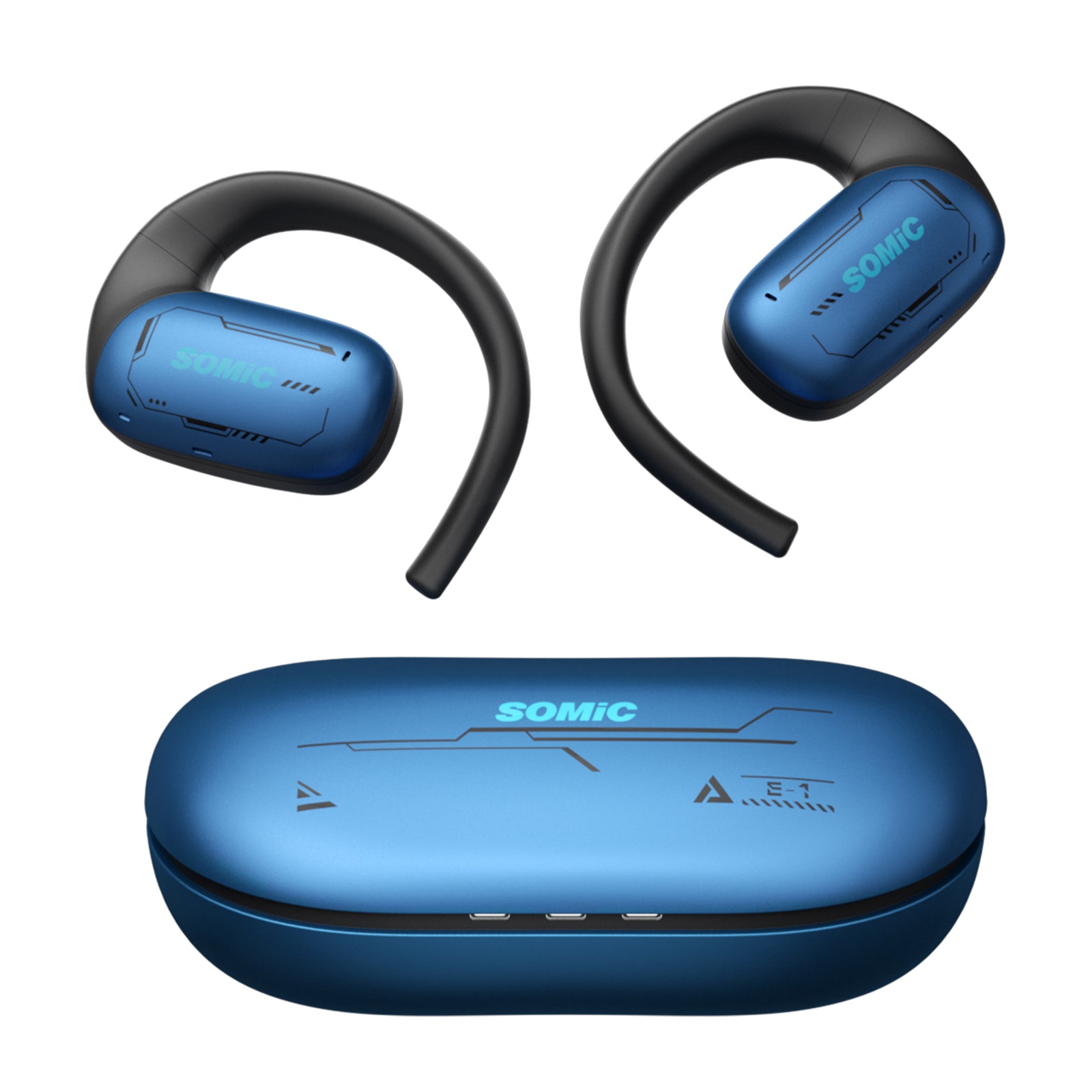 Bezdrátová sluchátka Bluetooth s otevřeným uchem SOMIC E1 s duálním režimem potlačení hluku Bezdrátová sluchátka Bluetooth s otevřeným uchem SOMIC E1 s duálním režimem potlačení hluku